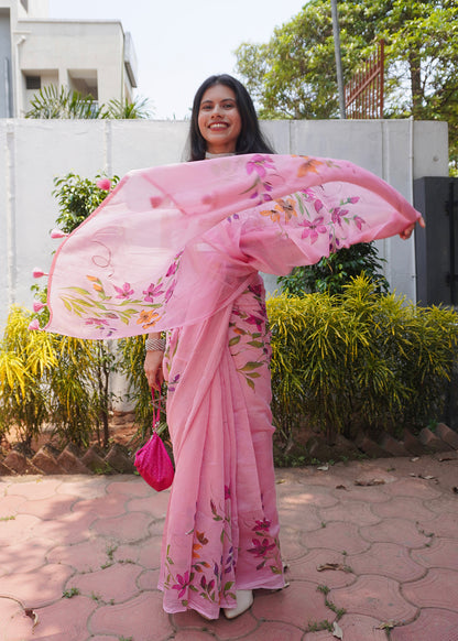 ROSY | Pure Chanderi Saree