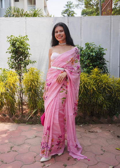 ROSY | Pure Chanderi Saree
