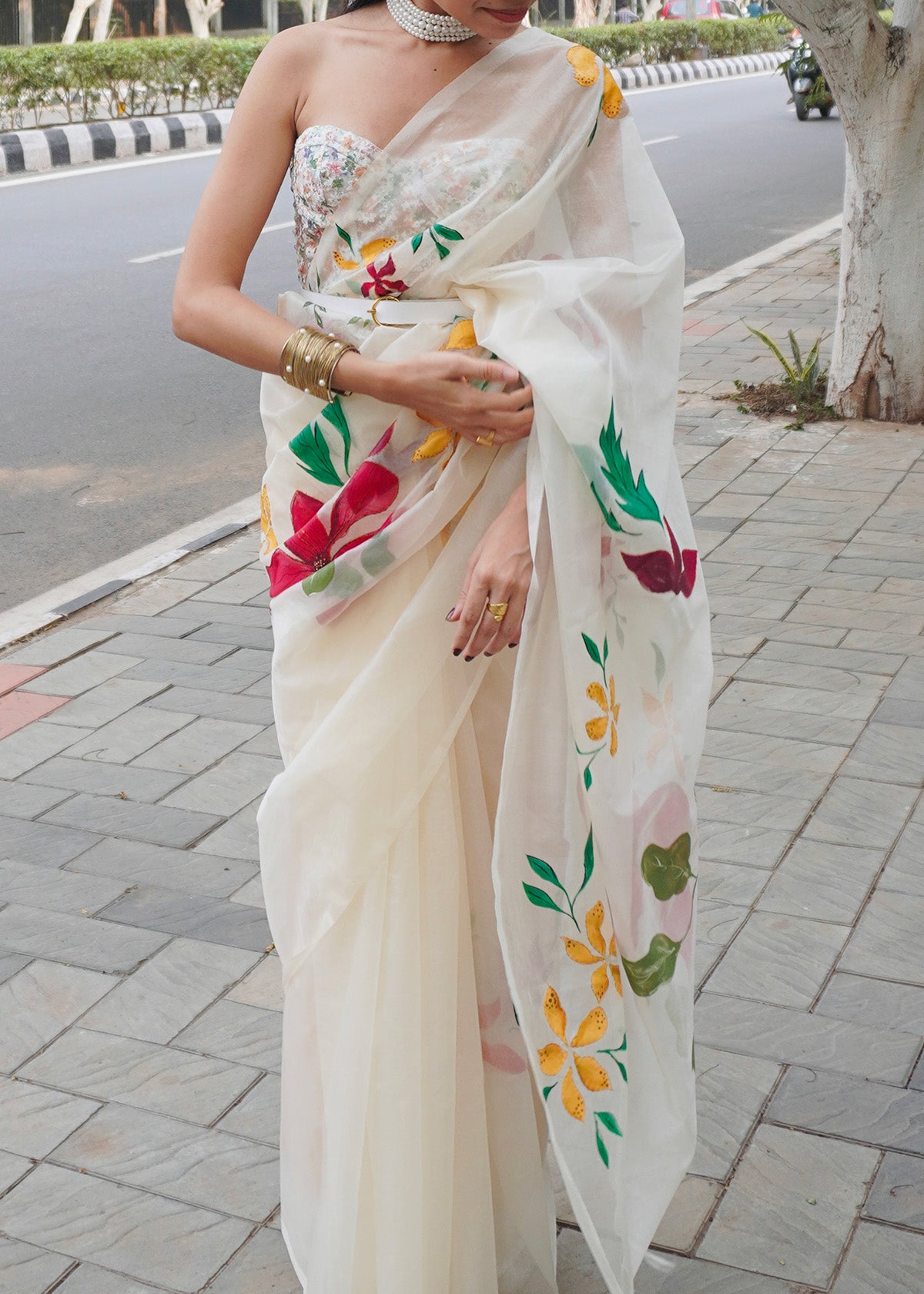 WILD IVORY | Silk Organza Saree