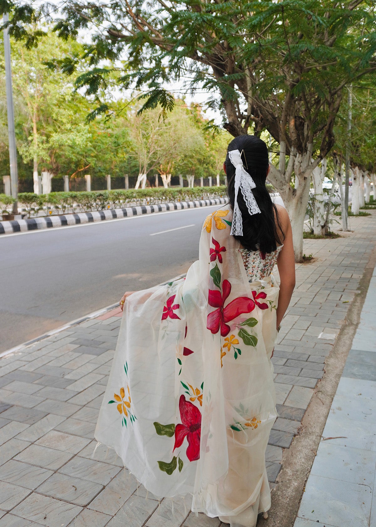 WILD IVORY | Silk Organza Saree