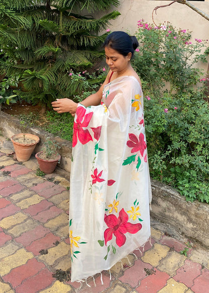WILD IVORY | Silk Organza Saree